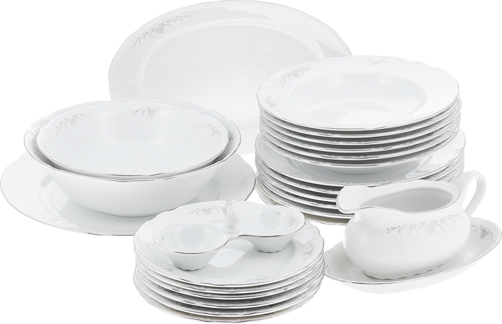 Столовые наборы посуды тарелок