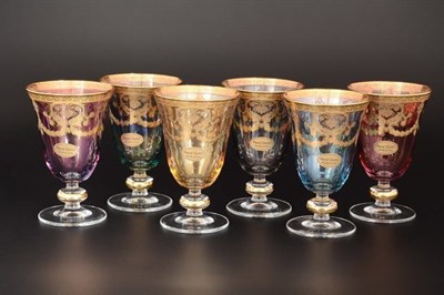 Набор бокалов для вина Art Decor Veneziano Color (6 штук) - фото 12260