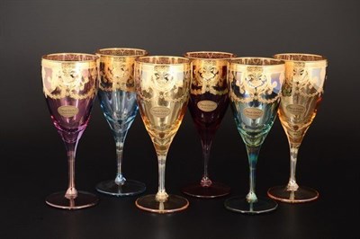 Набор бокалов для вина Liric Art Decor Veneziano Color 320мл - фото 12261