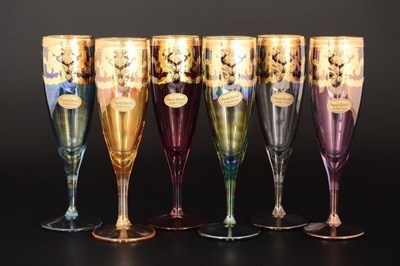 Набор фужеров для шампанского Art Decor Veneziano Color - фото 12262
