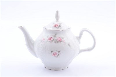 Чайник с ситечком Bernadotte "Бледная роза, платина" 1,2 л - фото 13187