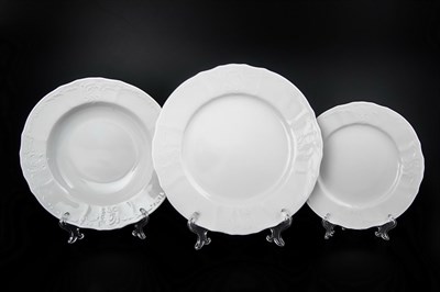 Набор тарелок Bernadotte Недекорированный 18 предметов - фото 13389