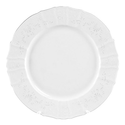 Блюдо круглое Bernadotte Платиновый узор 32 см - фото 13774