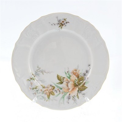 Набор тарелок Bernadotte Зеленый цветок 19 см(6 шт) - фото 13823