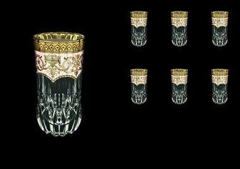 Набор стаканов для воды 400 мл Adagio Flora's Empire Golden Ivory Decor Astra Gold (6 шт) - фото 13871