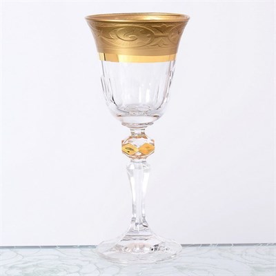 Набор рюмок Кристина для водки Bohemia Gold Махарадже матовая 60мл(6 шт) - фото 14158