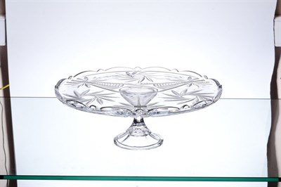 Тарелка для торта на ножке Crystalite Bohemia Pinwheel 31 см - фото 14363