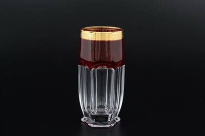 Набор стаканов для воды Crystalite Bohemia Safari Рубин 300 мл (6 штук) - фото 14417