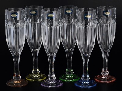 Набор фужеров для шампанского Crystalite Bohemia Сафари Ассорти 150 мл(6 шт) - фото 14421