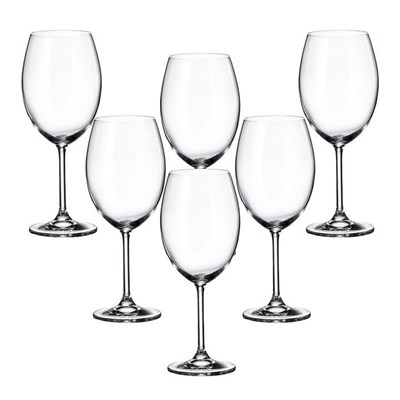 Набор бокалов для вина Crystalite Bohemia Colibri/Gastro 580 мл (6 шт) - фото 14521