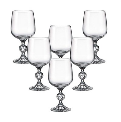 Набор бокалов для вина Crystalite Bohemia Sterna/Klaudie 230мл (6 шт) - фото 14593