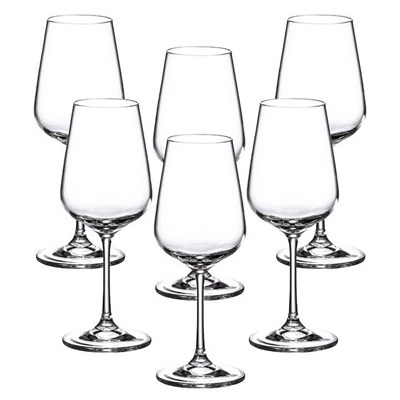 Набор бокалов для вина Crystalite Bohemia Strix/Dora 360 мл (6 шт) - фото 14601
