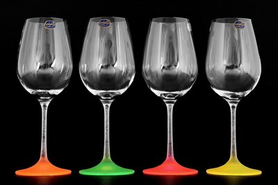 Набор бокалов для вина Crystalex Bohemia Арлекино 350 мл(4 шт) - фото 14661