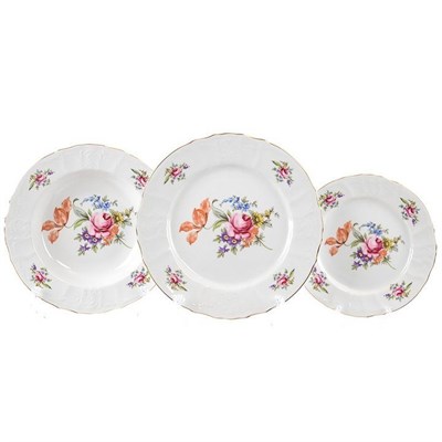Набор тарелок Bernadotte Полевой цветок 18 предметов - фото 14767