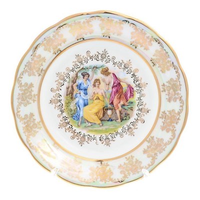 Набор тарелок Queen's Crown Мадонна Перламутр 19 см(6 шт) - фото 14851