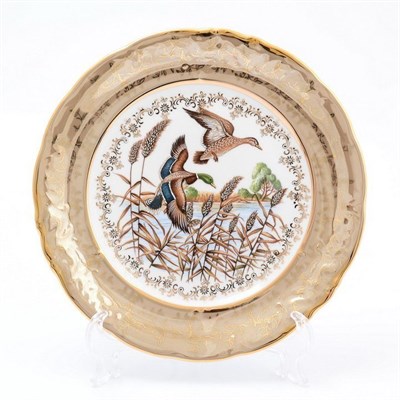 Набор тарелок Sterne porcelan Охота Бежевая 24 см(6 шт) - фото 15168