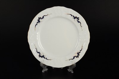 Набор тарелок Bernadotte Синие вензеля 17 см(6 шт) - фото 15195