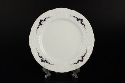 Набор тарелок Bernadotte Синие вензеля 19см (6 шт) - фото 15196