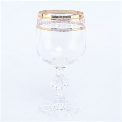 Набор бокалов для вина Crystalex Bohemia Золотой Лист 190мл (6 шт) - фото 15885