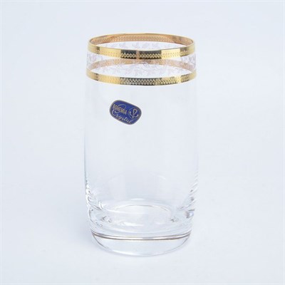 Набор стаканов для воды Crystalex Bohemia Золотой Лист V-D 380 мл(6 шт) - фото 15894