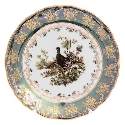 Набор тарелок Carlsbad Фредерика Охота Зеленая 21 см(6 шт) - фото 16250