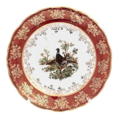 Набор тарелок Carlsbad Фредерика Охота Красная 17 см(6 шт) - фото 16265