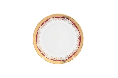 Набор тарелок Thun Кристина красная лилия 17 см(6 шт) - фото 16328