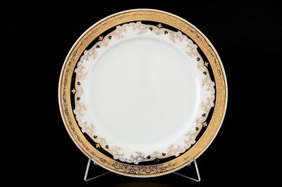 Набор тарелок Thun Кристина Черная Лилия 19см (6 шт) - фото 16339