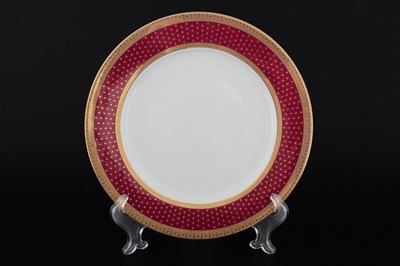 Набор тарелок 25 см Луиза Мантия Бордо (6 шт) - фото 16369