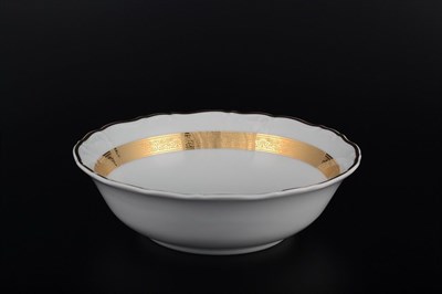 Салатник Thun Мария Луиза золотая лента 23 см - фото 16407