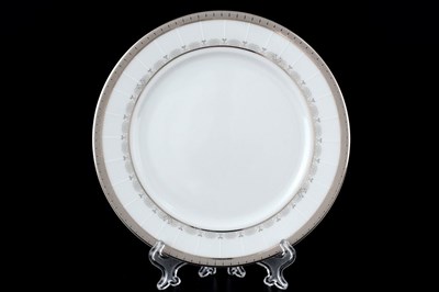 Набор тарелок Thun Опал платиновая лента 17 см(6 шт) - фото 16498