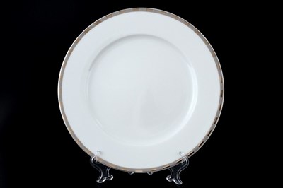 Набор тарелок Thun Опал платиновые пластинки 25 см(6 шт) - фото 16528