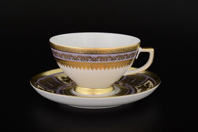 Набор чайных пар Falkenporzellan Diadem Violet Creme Gold 220мл(6 пар) - фото 16776