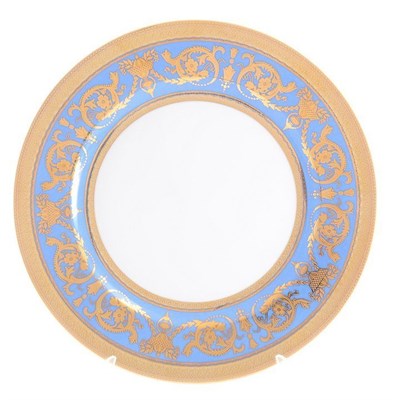 Набор тарелок Falkenporzellan Imperial Blue Gold 27 см(6 шт) - фото 16790