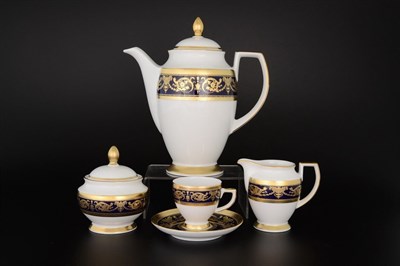 Кофейный сервиз на 6 персон 17 предметов Imperial Cobalt Gold - фото 16806