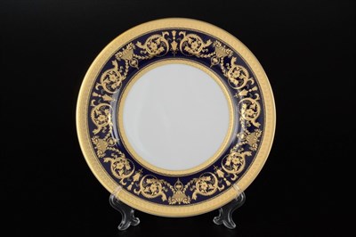 Набор тарелок Falkenporzellan Imperial Cobalt Gold 21 см(6 шт) - фото 16808