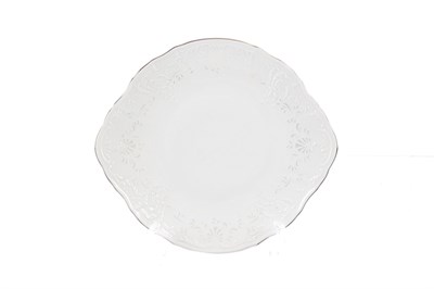 Тарелка для торта Bernadotte Платиновый узор 27 см - фото 16926