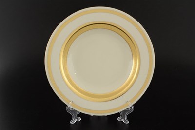 Набор тарелок глубоких Falkenporzellan Constanza Cream Gold 22см (6 шт) - фото 17152