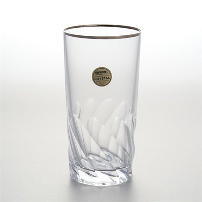 Набор стаканов для воды Sam Палермо платина 350мл (6 шт) - фото 17210