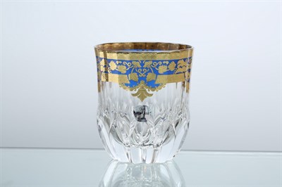 Набор стаканов для виски Astra Gold Natalia Golden Blue Decor 350мл(6 шт) - фото 17275