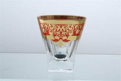 Набор стаканов для виски Astra Gold Natalia Golden Red Decor 200мл(6 шт) - фото 17289
