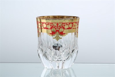 Набор стаканов для виски Astra Gold Natalia Golden Red Decor 350мл(6 шт) - фото 17291