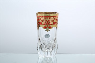 Набор стаканов для воды 400 мл Natalia Golden Red Decor Astra Gold (6 шт) - фото 17292