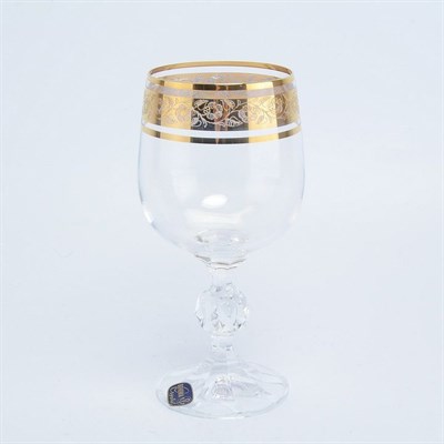 Набор бокалов для вина Crystalex Bohemia Клаудиа Золото 230мл (6 шт) - фото 17495