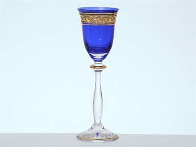 Набор рюмок для водки  Bohemia лепка синяя E-S - фото 17689