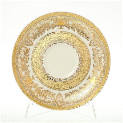 Набор блюдец Falkenporzellan Cream Majestic Gold (6 штук) - фото 17822