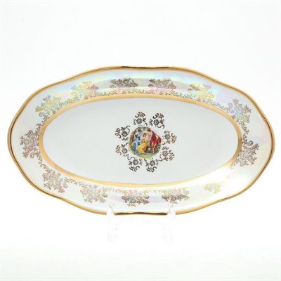 Блюдо овальное Sterne porcelan Мадонна Перламутр 24 см - фото 18015
