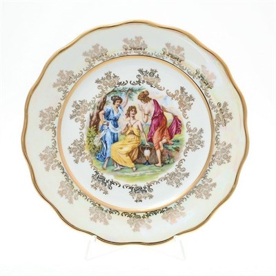 Набор тарелок Sterne porcelan Мадонна Перламутр  25 см(6 шт) - фото 18025