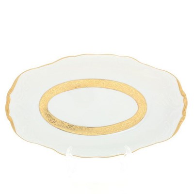 Блюдо овальное Sterne porcelan Матовая лента 23см - фото 18036
