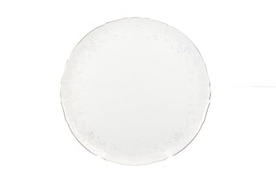 Тарелка для торта Bernadotte Платиновый узор 32 см - фото 18073